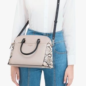 Kate Spade Louise Python Embossed Medium Satchel